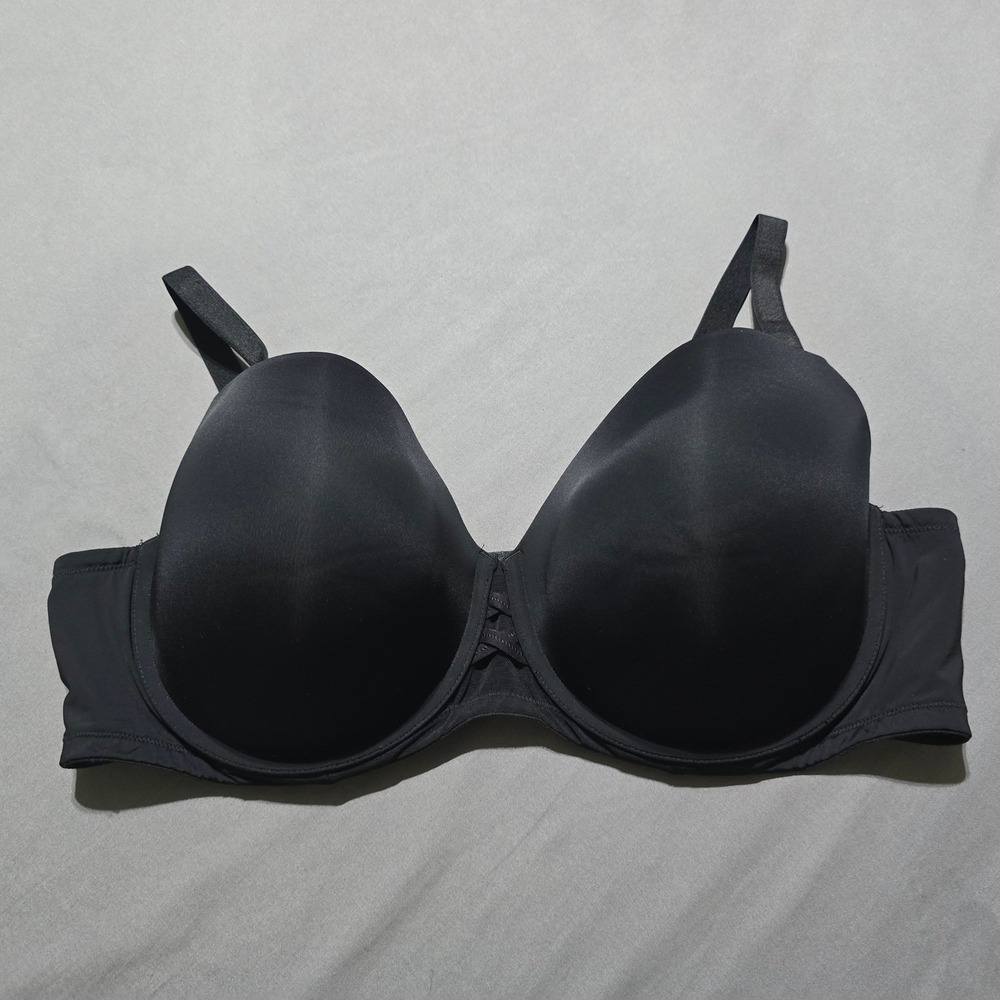 Torrid 360 Back Smoothing Wire  Bra Women 42DD Black Lightly Padded